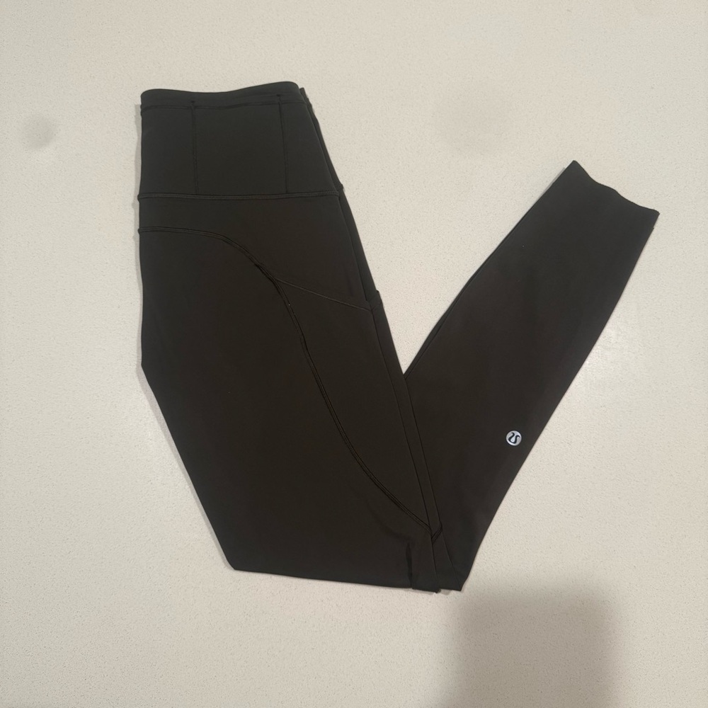 Lululemon Wunder Under High Rise Army Green Leggings Size 6